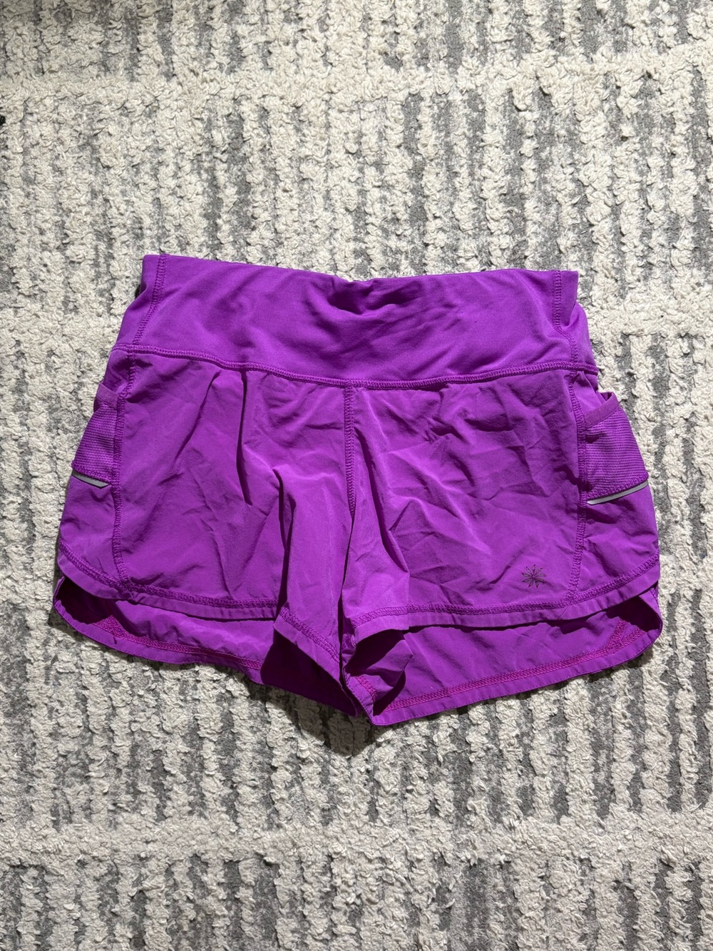 Athleta purple pink running athletic shorts size XS